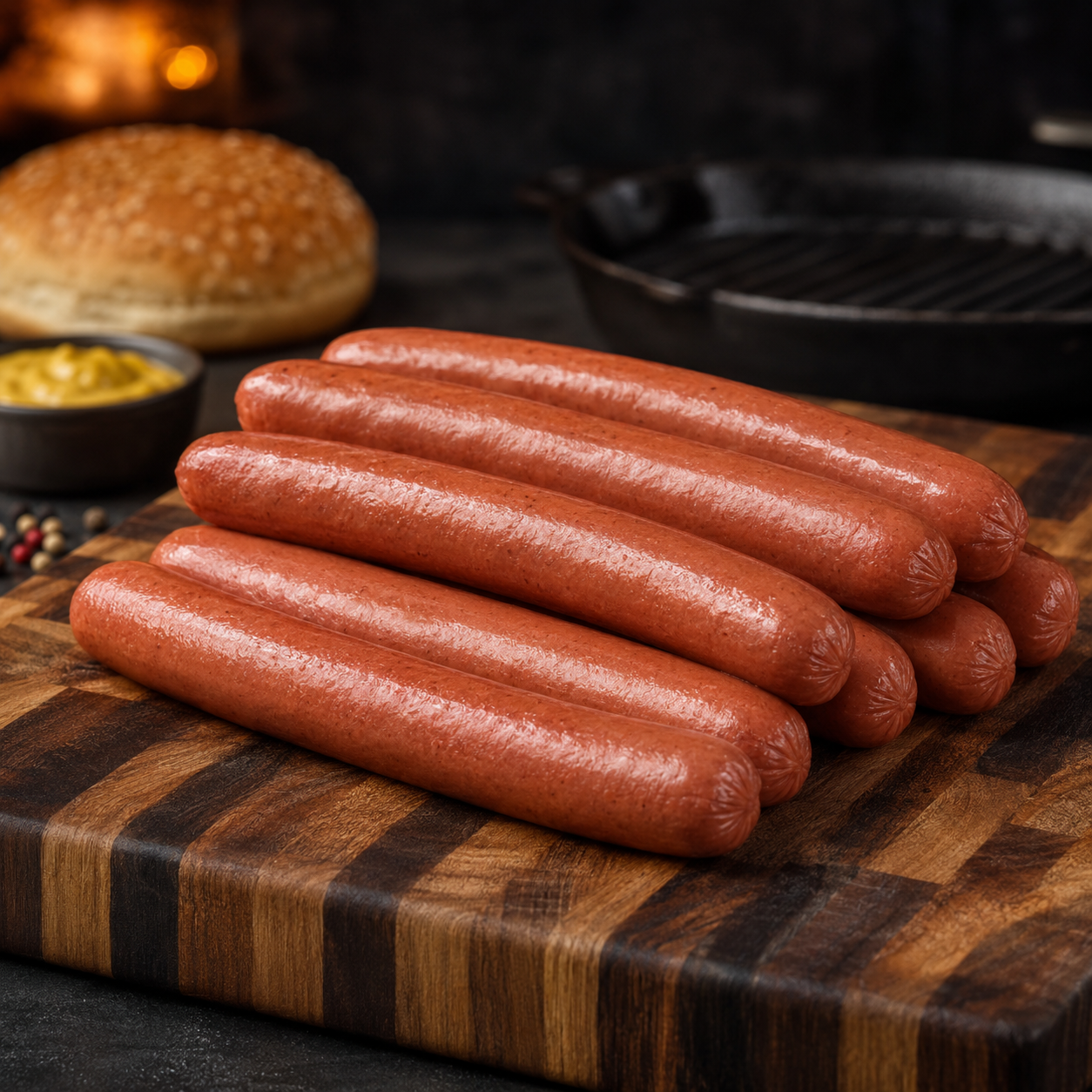 Halal Beef Franks Hot Dogs - 7 Frank Pack