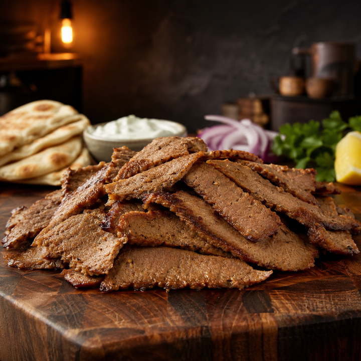 Halal Beef Gyro Slices | 100% Zabiha | Fully Cooked |
