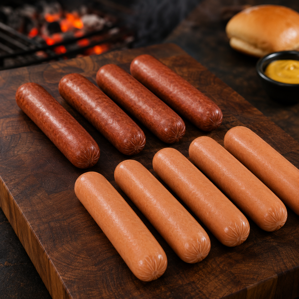 Halal Beef & Chicken Franks Hot Dogs | Ready To Cook |