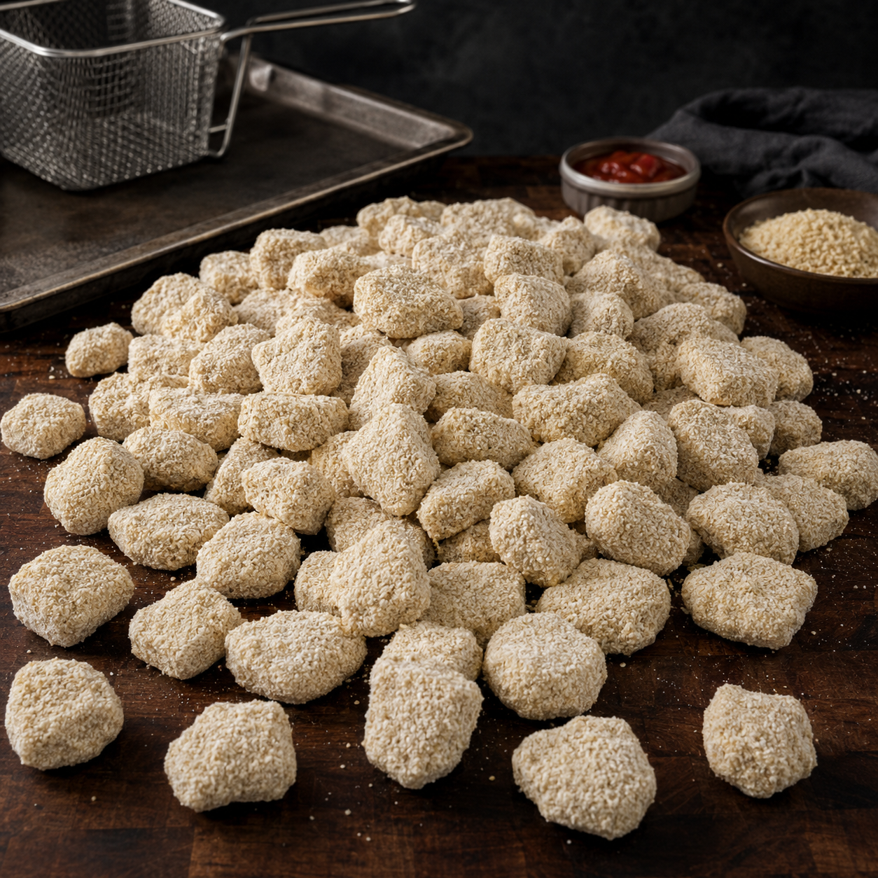 5lb Halal Certified Breaded Chicken Nuggets - Delicious and Convenient for Every Meal