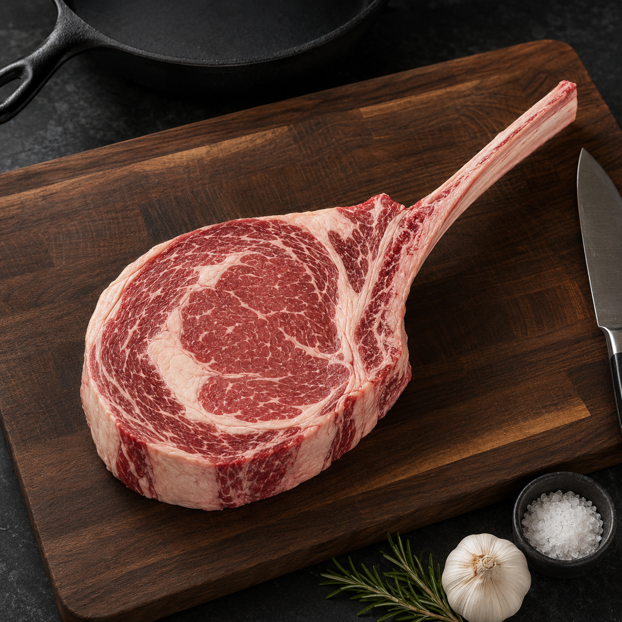 Halal Tomahawk Steak | Approx 24oz Thick | USDA Choice | High Quality |