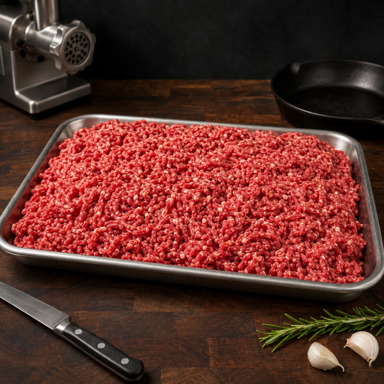 10lb Bulk Pack Halal Ground Beef 80/20 | Minimal Fat | Minced and Packed Fresh |