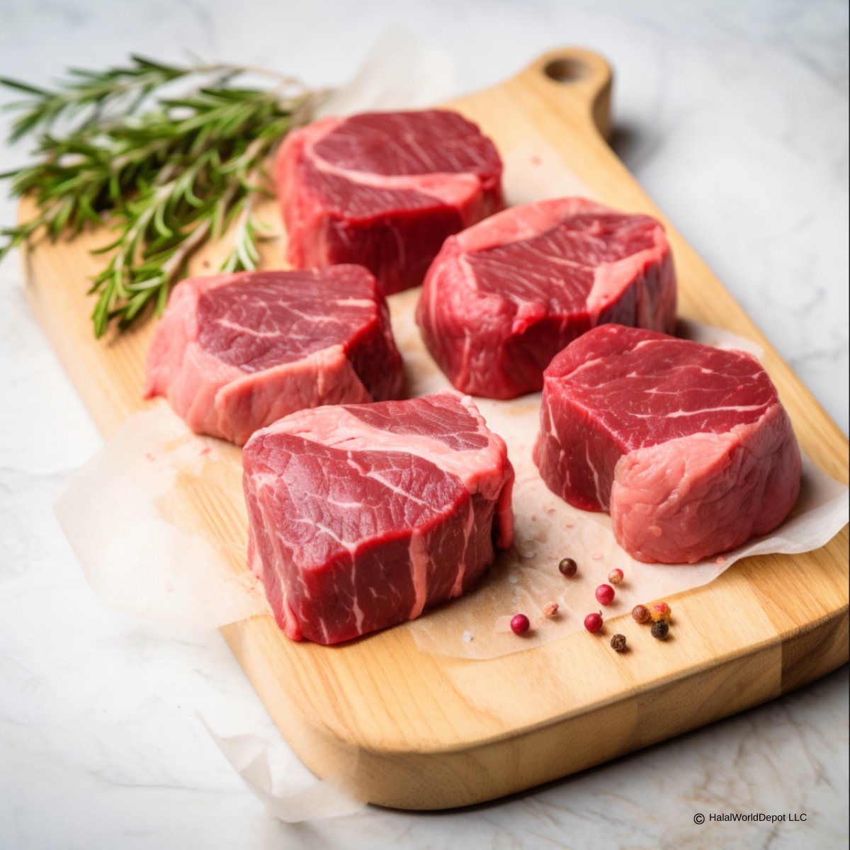 Halal Fillet Mignon - Whole Tenderloin | Cut and Packed Fresh | High Quality | - HalalWorldDepot