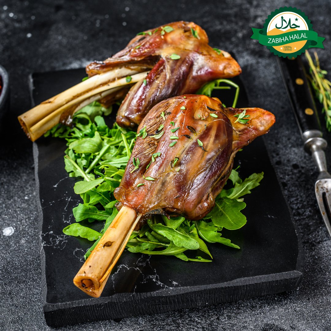 Halal Goat Shank | Tender | Excellent For Slow Cooking | Packed Fresh | - HalalWorldDepot