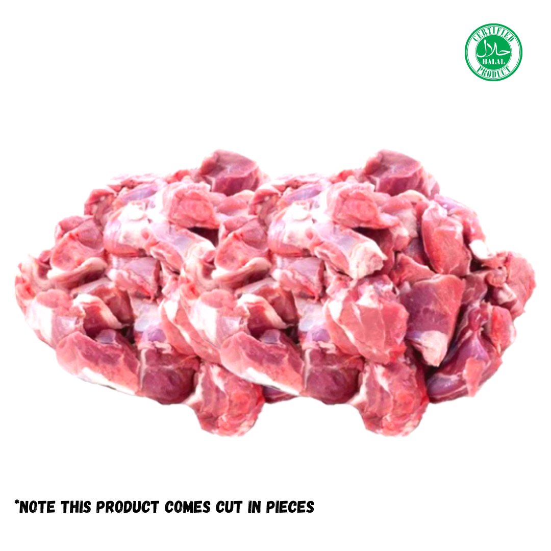 Halal Lamb Leg | Cut in Small/Medium Pieces | Packed Fresh | - HalalWorldDepot