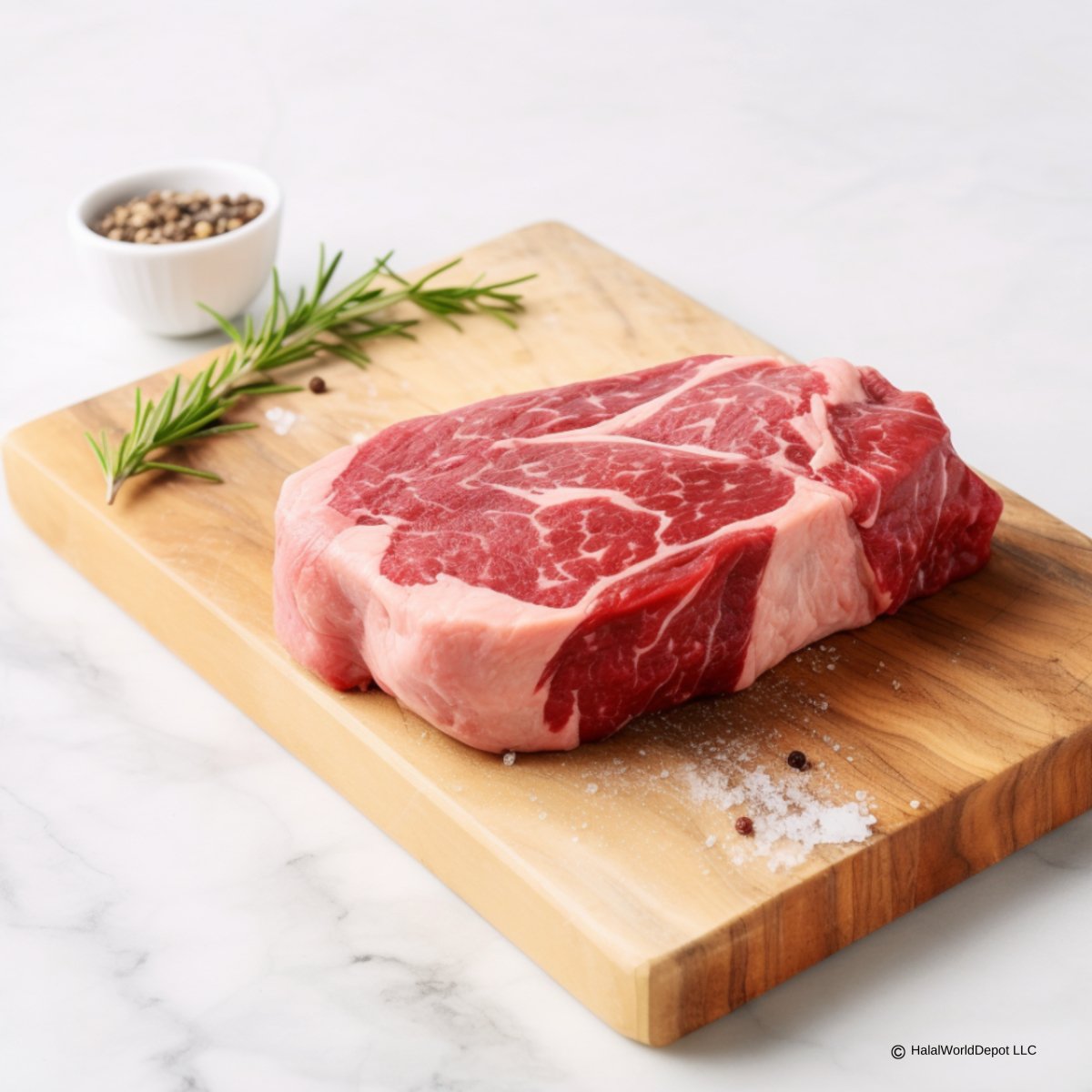 Halal Sirloin Steak | Approx. 1lb | Sliced 1in Thick | Freshly Packaged | High Quality | 100% Zabiha Halal | - HalalWorldDepot