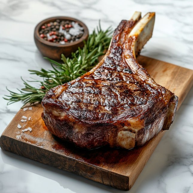 Halal Tomahawk Steak | Approx 24oz Thick | USDA Choice | High Quality | - HalalWorldDepot