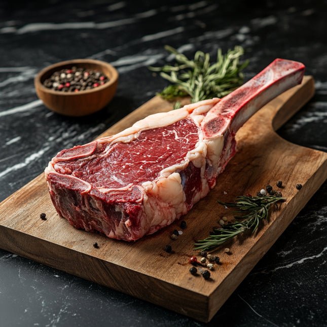 Halal Tomahawk Steak | Approx 24oz Thick | USDA Choice | High Quality | - HalalWorldDepot