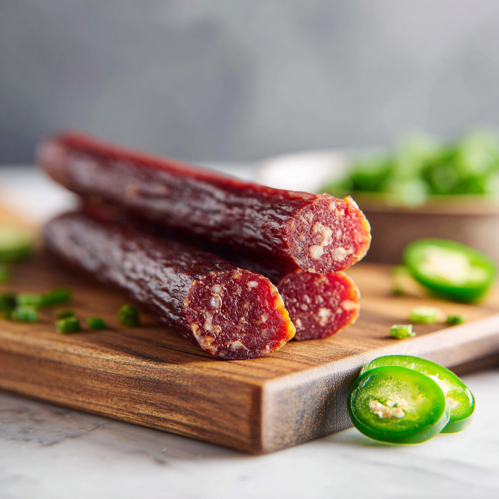 Jalapeño Halal Beef Stick – Spicy & Zabiha | High Protein Snack | No Fillers