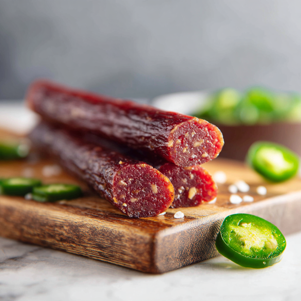 Jalapeño Halal Beef Stick – Spicy & Zabiha | High Protein Snack | No Fillers