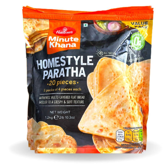 Haldiram's Minute Khana Homestyle Paratha (20 Pieces) - HalalWorldDepot