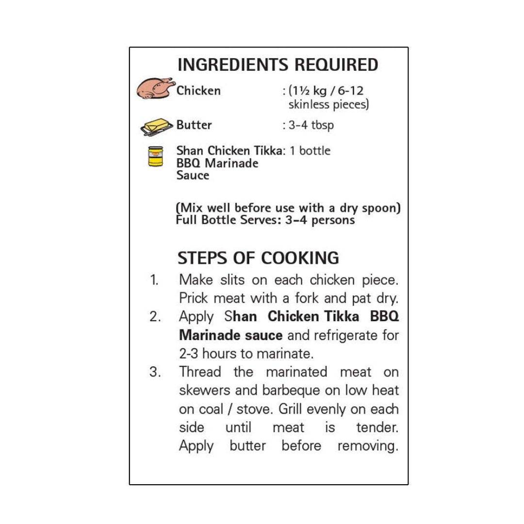 Shan Chicken Tikka Cooking Sauce | 12.3oz | Super BBQ Spicy Marinade | Authentic Taste And Aroma | Traditional Marinade | - HalalWorldDepot